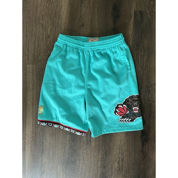 MITCHELL & NESS NBA VANCOUVER GRIZZLIES SWINGMAN SHORTS SIZE YOUTH Large 14/16 - Picture 1 of 8